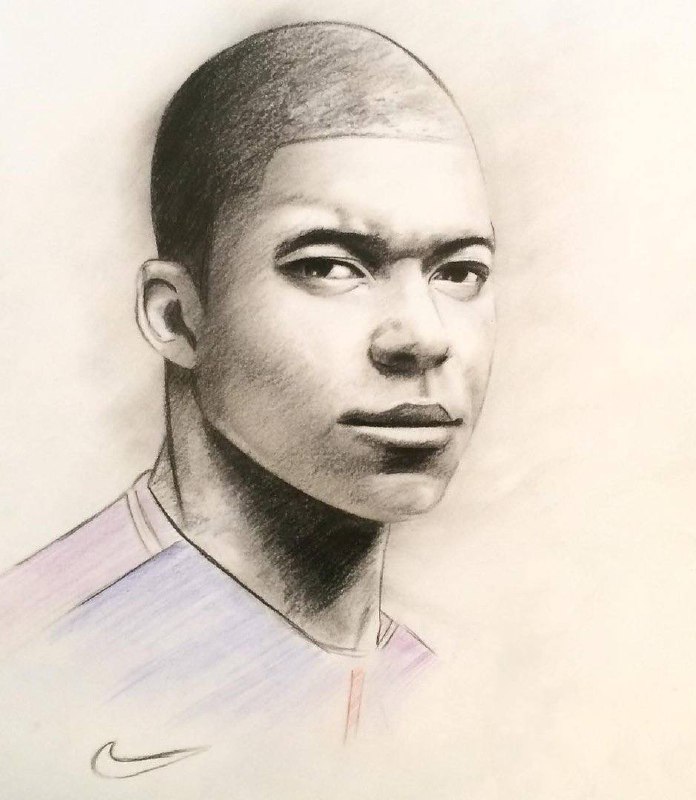 Как нарисовать mbappe