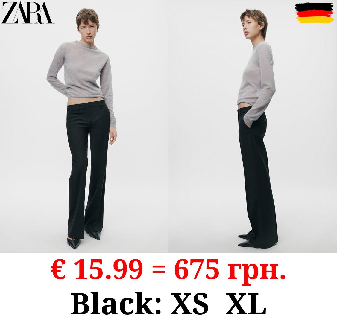 ZW COLLECTION MASCULINE TROUSERS WITH FRAYED WAIST