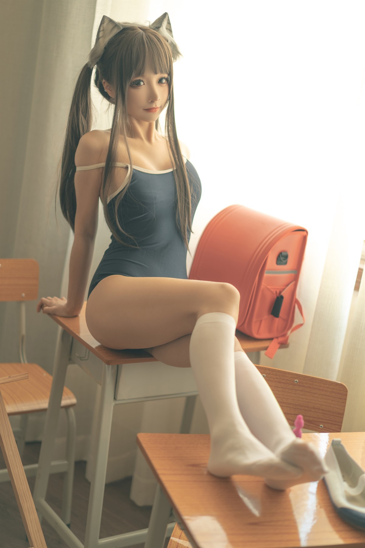 蠢沫沫 Cosplay 放学后 54