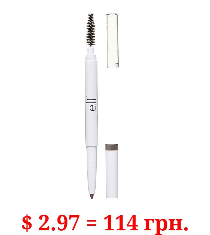 e.l.f., Instant Lift Brow Pencil, Dual-Sided, Precise, Fine Tip, Shapes, Defines, Fills Brows, Contours, Combs, Tames, Neutral Brown, 0.006 Oz