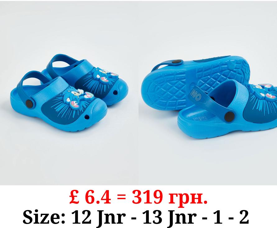 Sonic The Hedgehog Blue Light Up Clogs