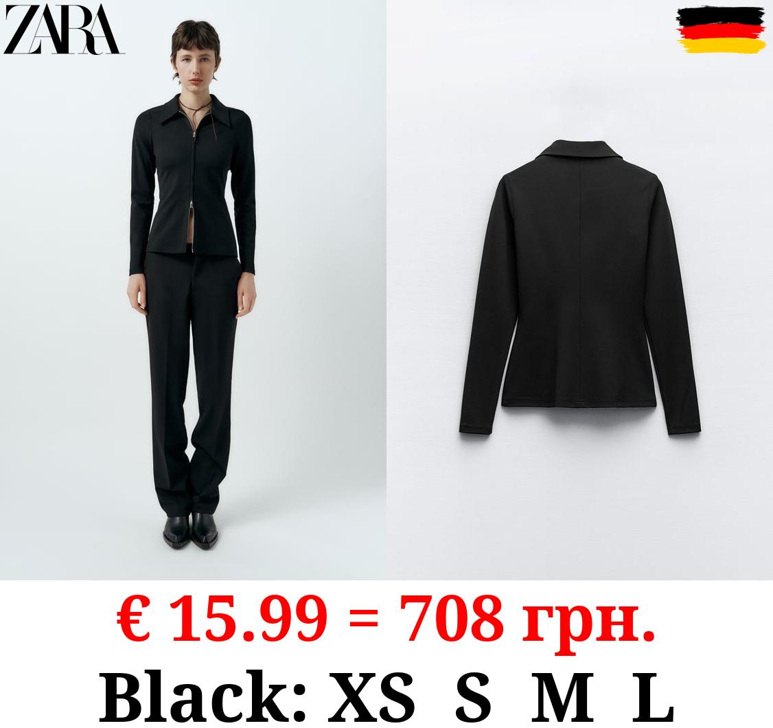 ELASTIC TOP WITH ZIP