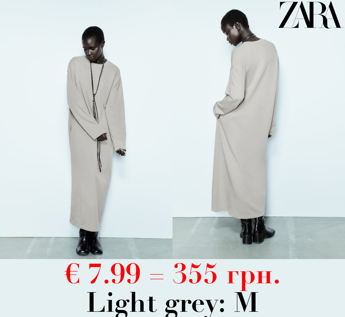 FADED-EFFECT INTERLOCK DRESS