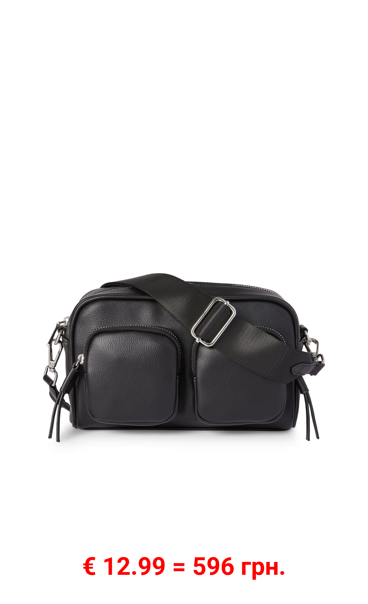 Umhängetasche mit abnehmbarem Taschengurt - Lederimitat