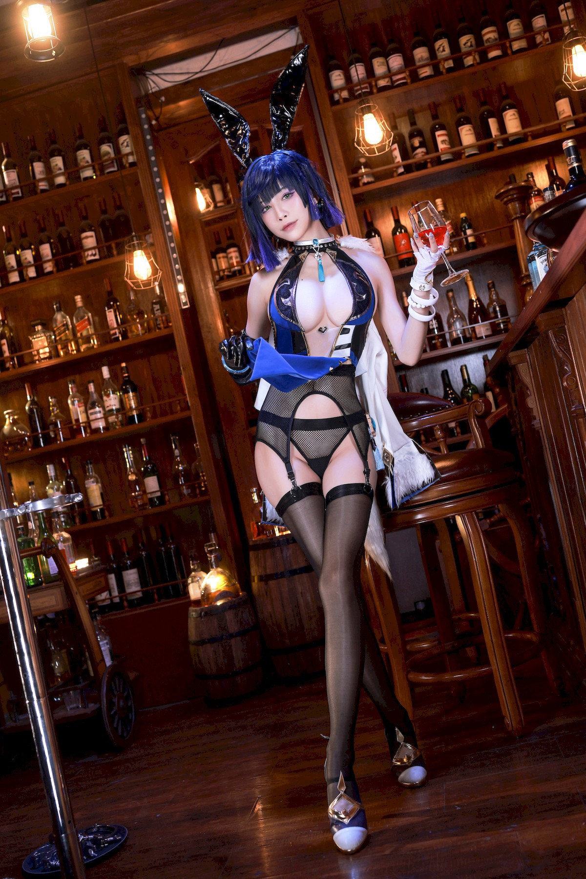 水淼aqua Cosplay 夜兰 Yelan Vol.02 16