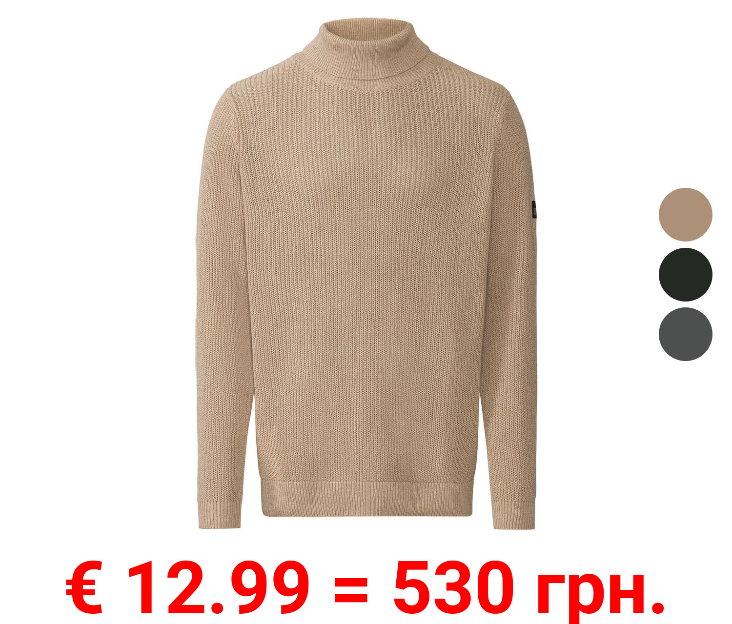 LIVERGY® Herren Pullover, in Strukturstrick