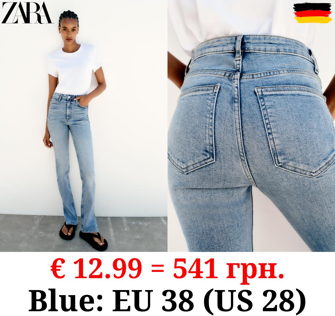 TRF HIGH-WAIST SPLIT HEM FULL LENGTH JEANS