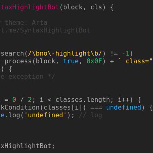 Syntax Highlight Bot