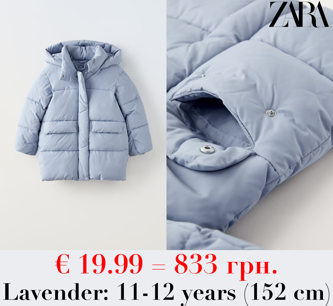 QUILTED COAT WITH FLAPS