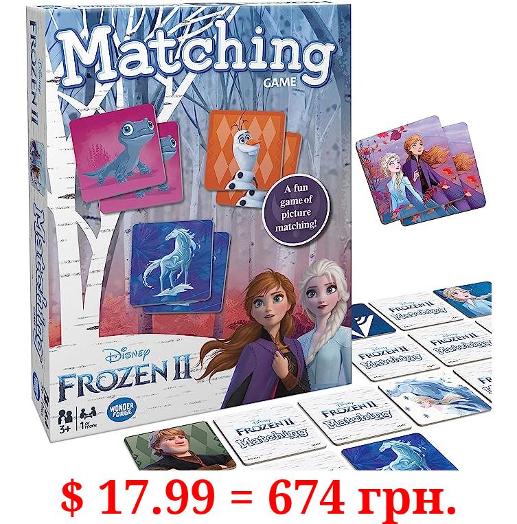 Frozen 2 Matching Game by Wonder Forge | For Boys & Girls Age 3 to 5 | A Fun & Fast Memory Game for Kids | Anna, Elsa, Kristoff, Olaf, Sven, and more