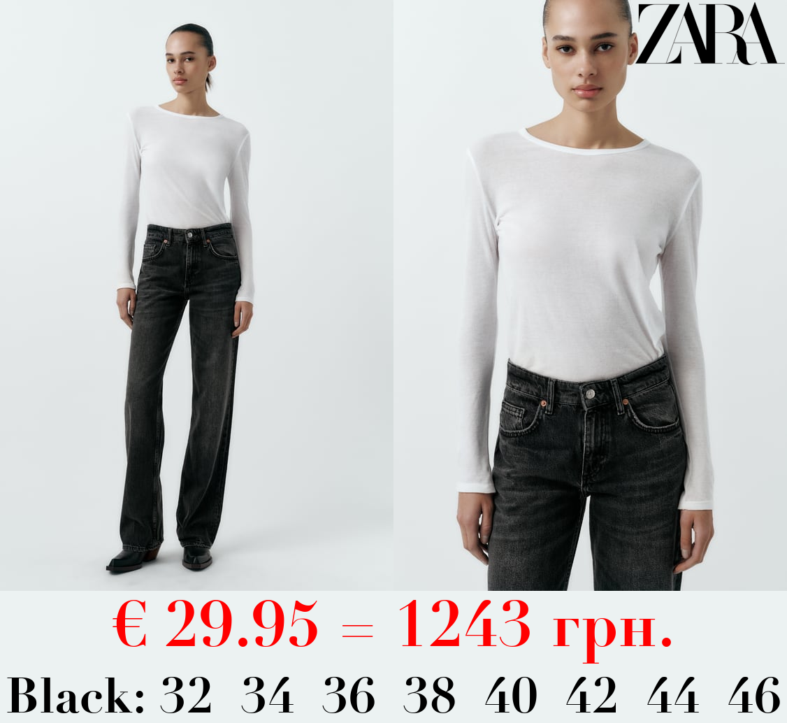 TRF WIDE-LEG MID-RISE FULL LENGTH JEANS