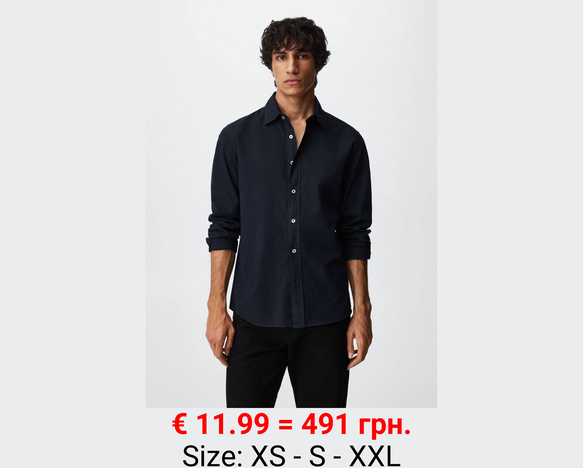 Camisa slim fit algodón