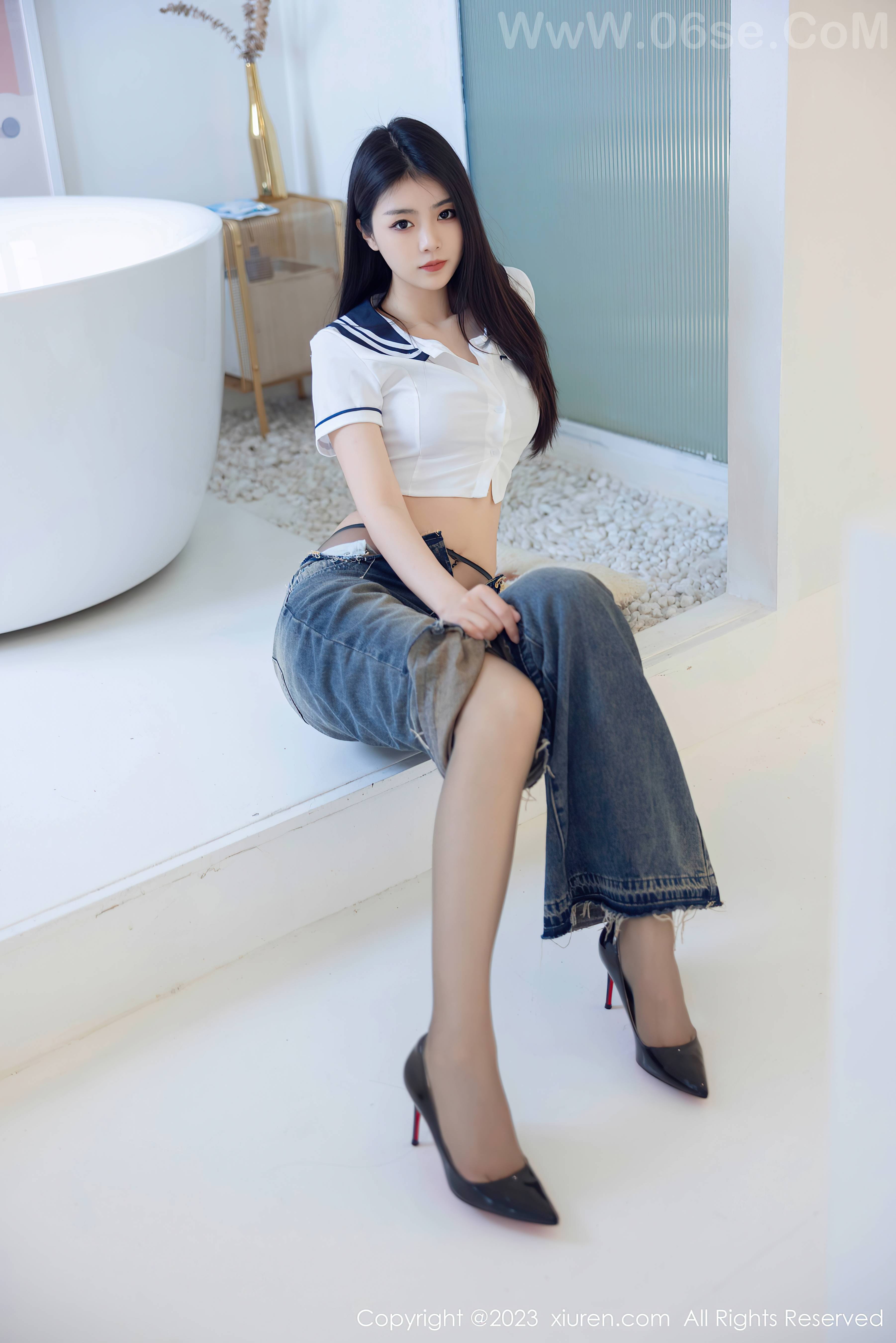 图片[14]-[XiuRen秀人网] 2023.07.05 NO.7027 可樂Vicky 牛仔裤 [82+1P642M]-六色网