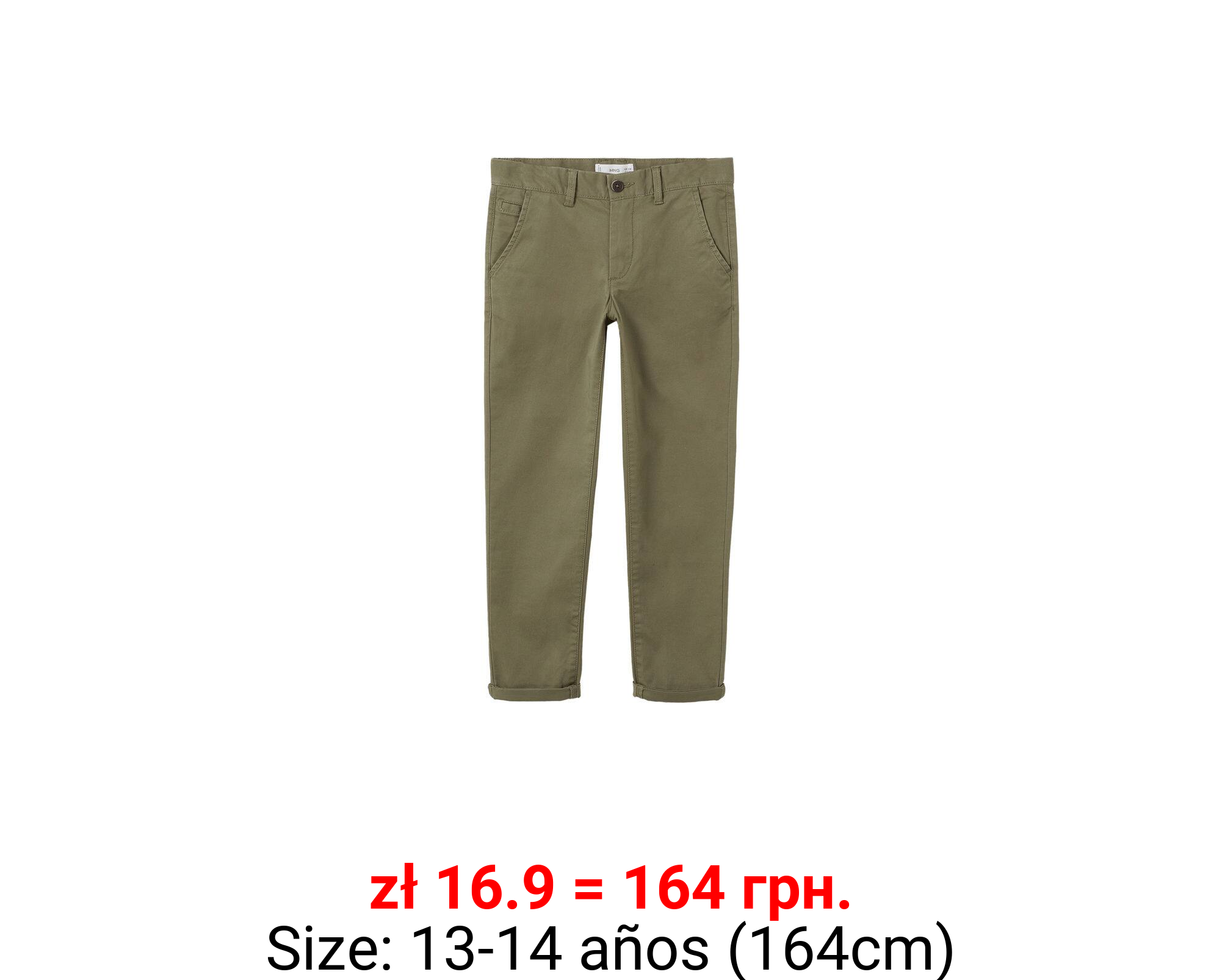 Pantalón chino algodón 