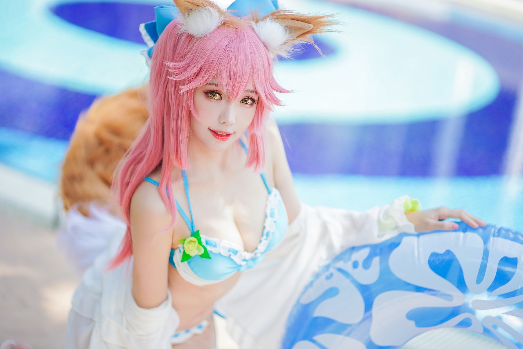 Cosplay ElyEE子 玉藻前泳池 10