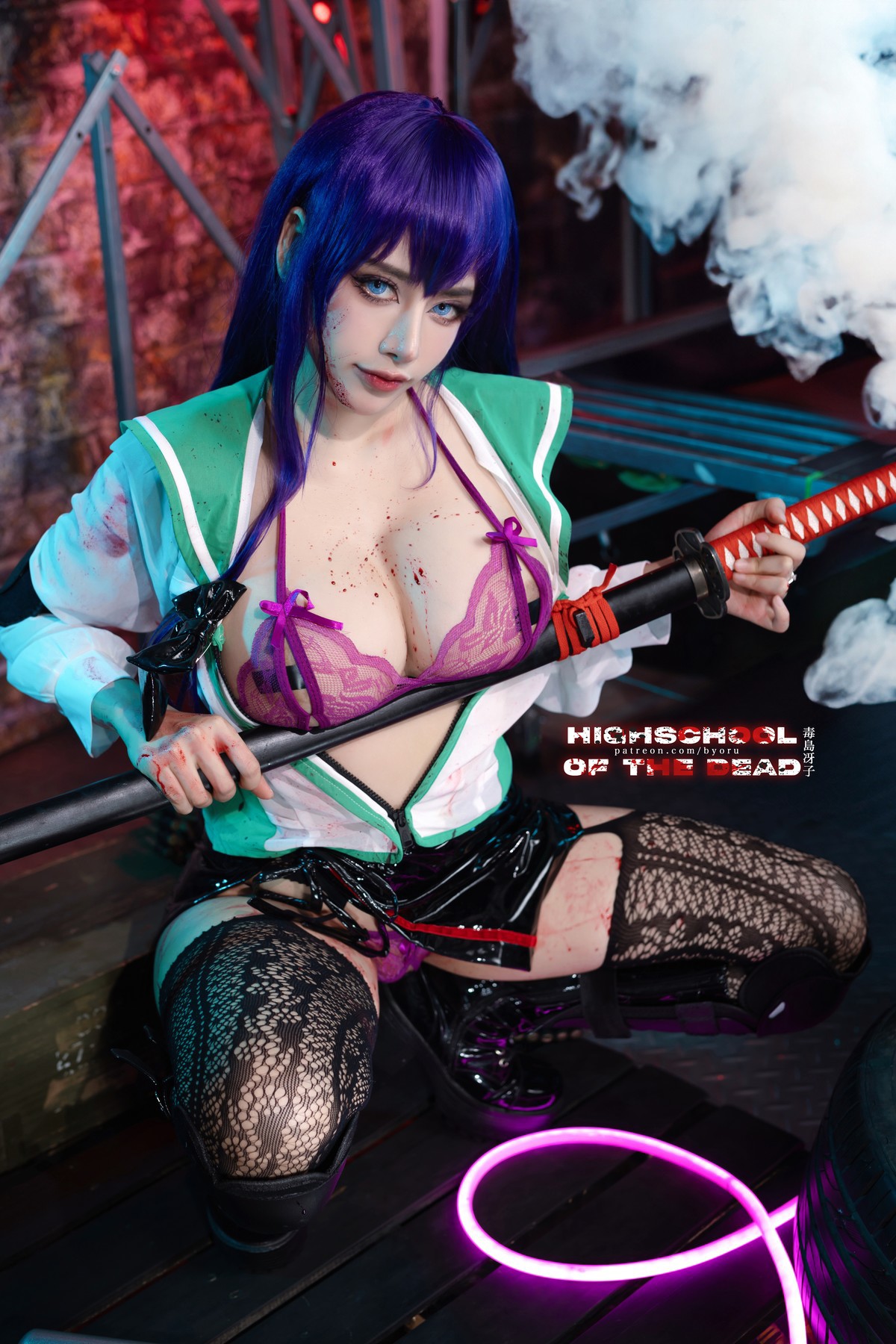 Cosplay 日本性感萝莉Byoru Saeko Busujima 18