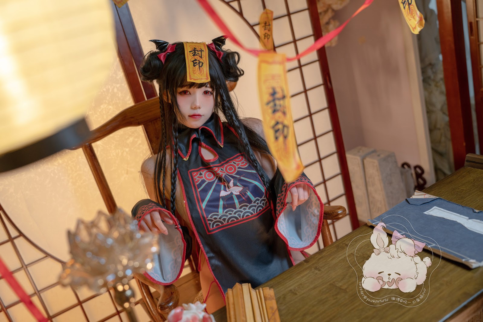 Cosplay 黏黏团子兔 僵尸蹲蹲 4