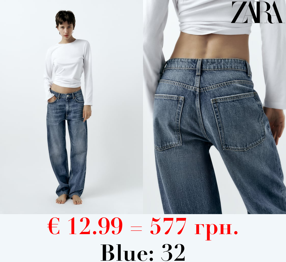 MID-RISE TAILORED BALLOON JEANS