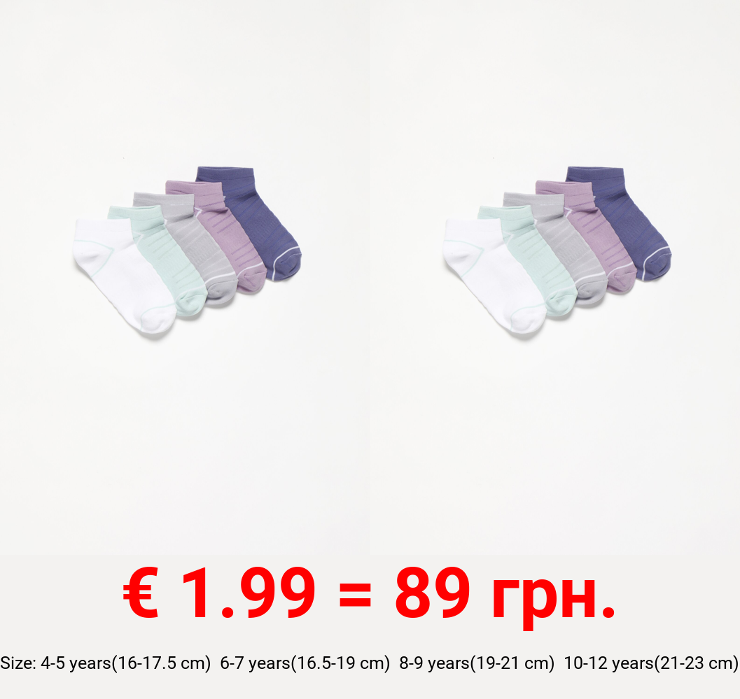 Pack of 5 pairs of microfibre socks