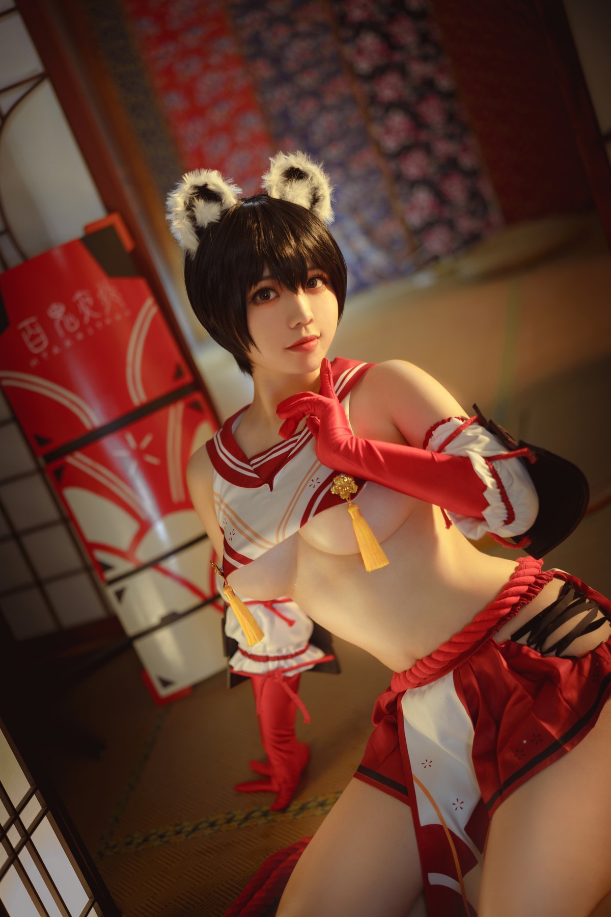 Ganlory 啊日日 Cosplay 春日ツバキ Kasuga Tsubaki 23