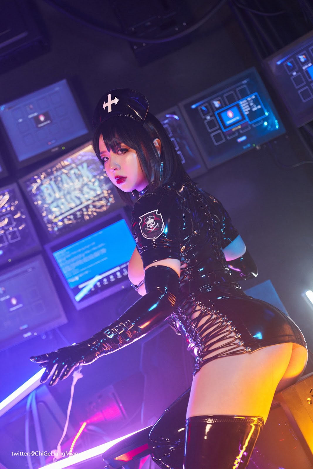 Cosplay 皮皮奶可可爱了啦 黑暗护士 7