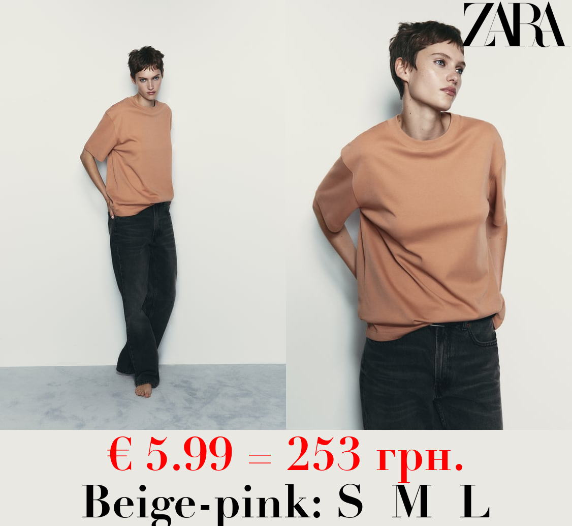 COTTON CLEAN EFFECT T-SHIRT