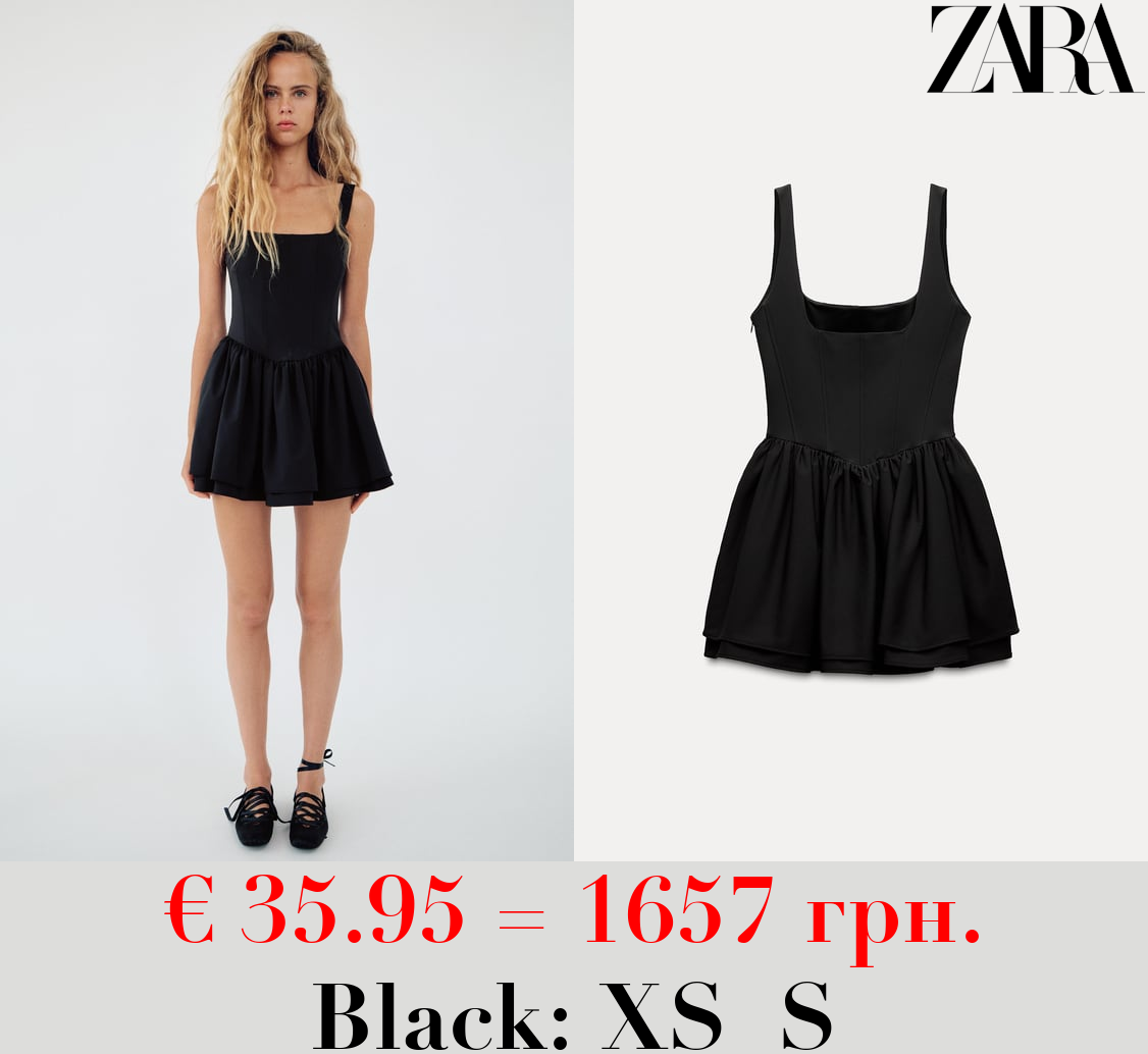 GATHERED CORSETRY-INSPIRED DRESS