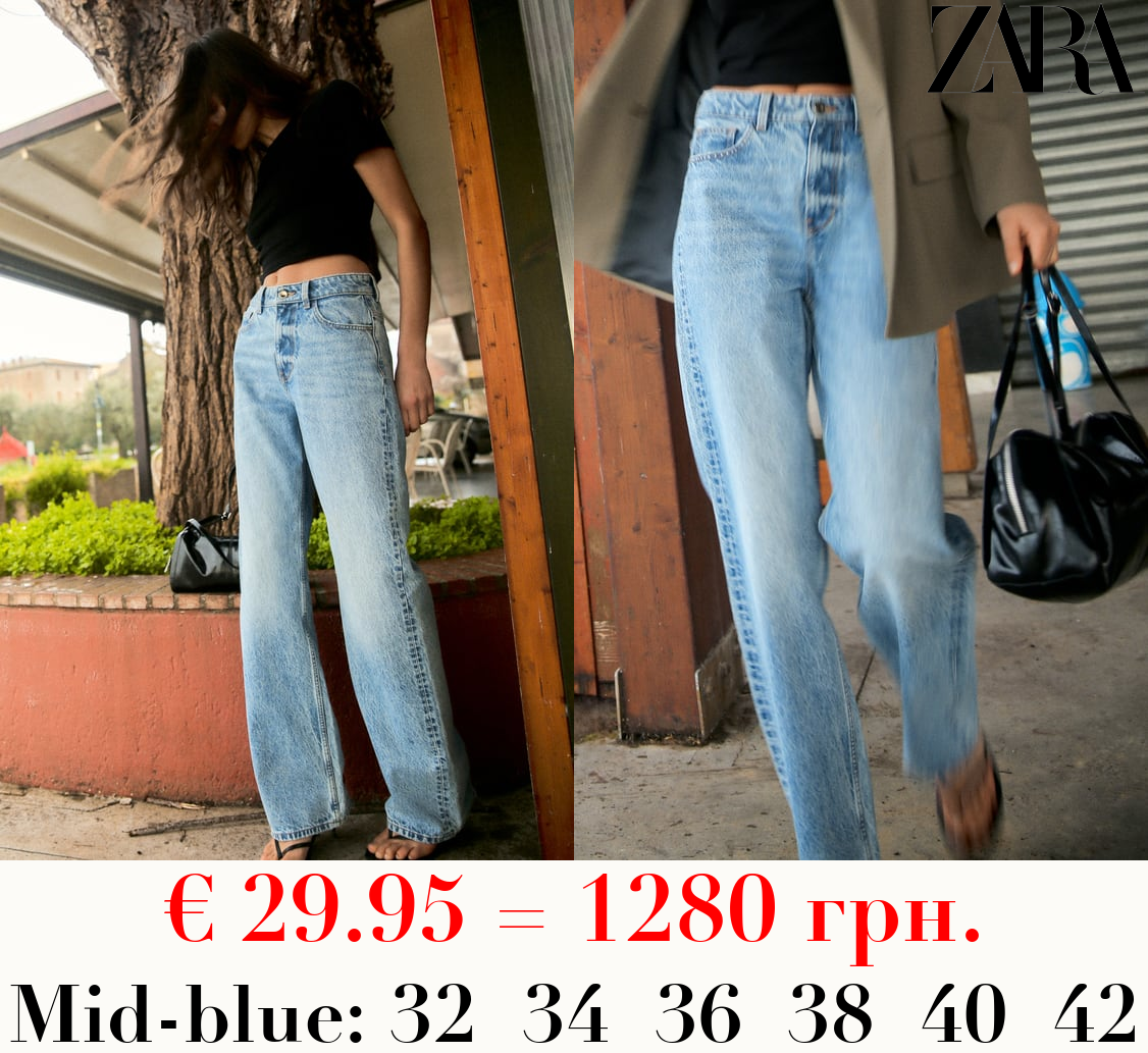 Z1975 STRAIGHT-FIT HIGH-WAIST FULL LENGTH JEANS