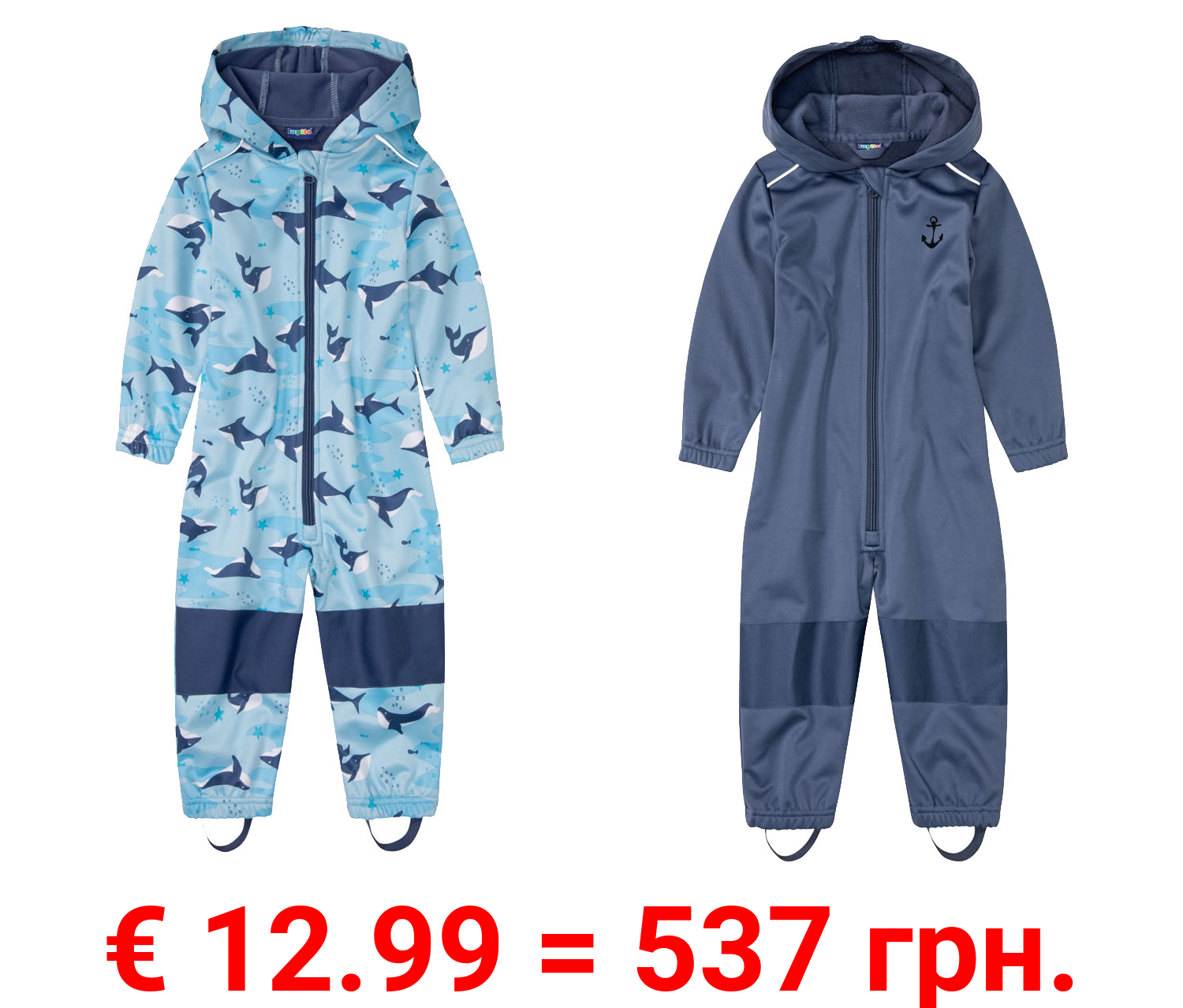 lupilu® Kleinkinder Jungen Matsch- und Buddel-Overall mit hohem Wärmerückhalt