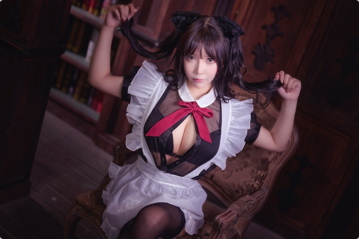 [Cos]抱走莫子 - 黑丝猫咪小女仆[44P] 12
