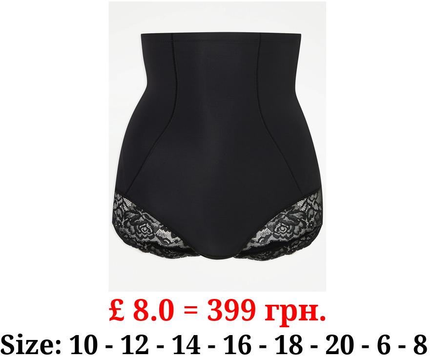 Black Waist Cinching Shaping Briefs