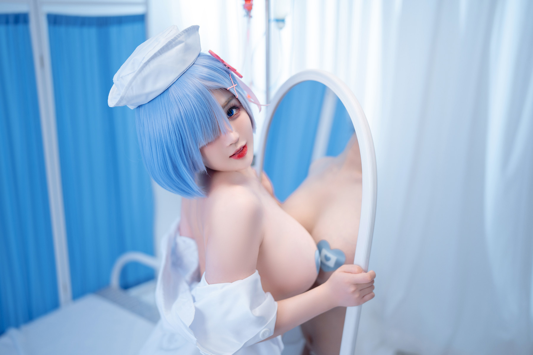 桜井宁宁 Cosplay 雷姆护士 Nurse Rem 53