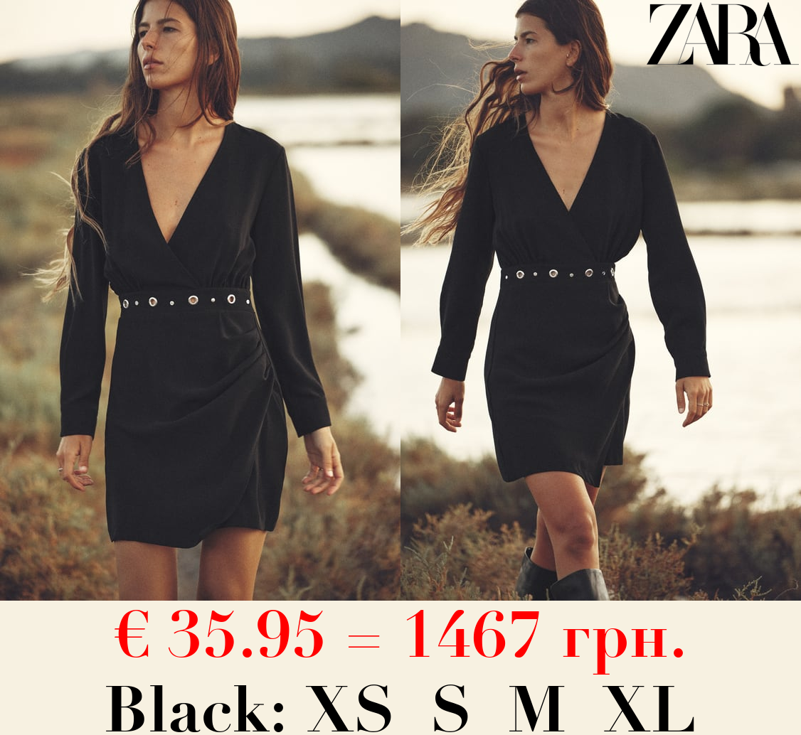 MINI DRESS WITH WAIST EYELETS