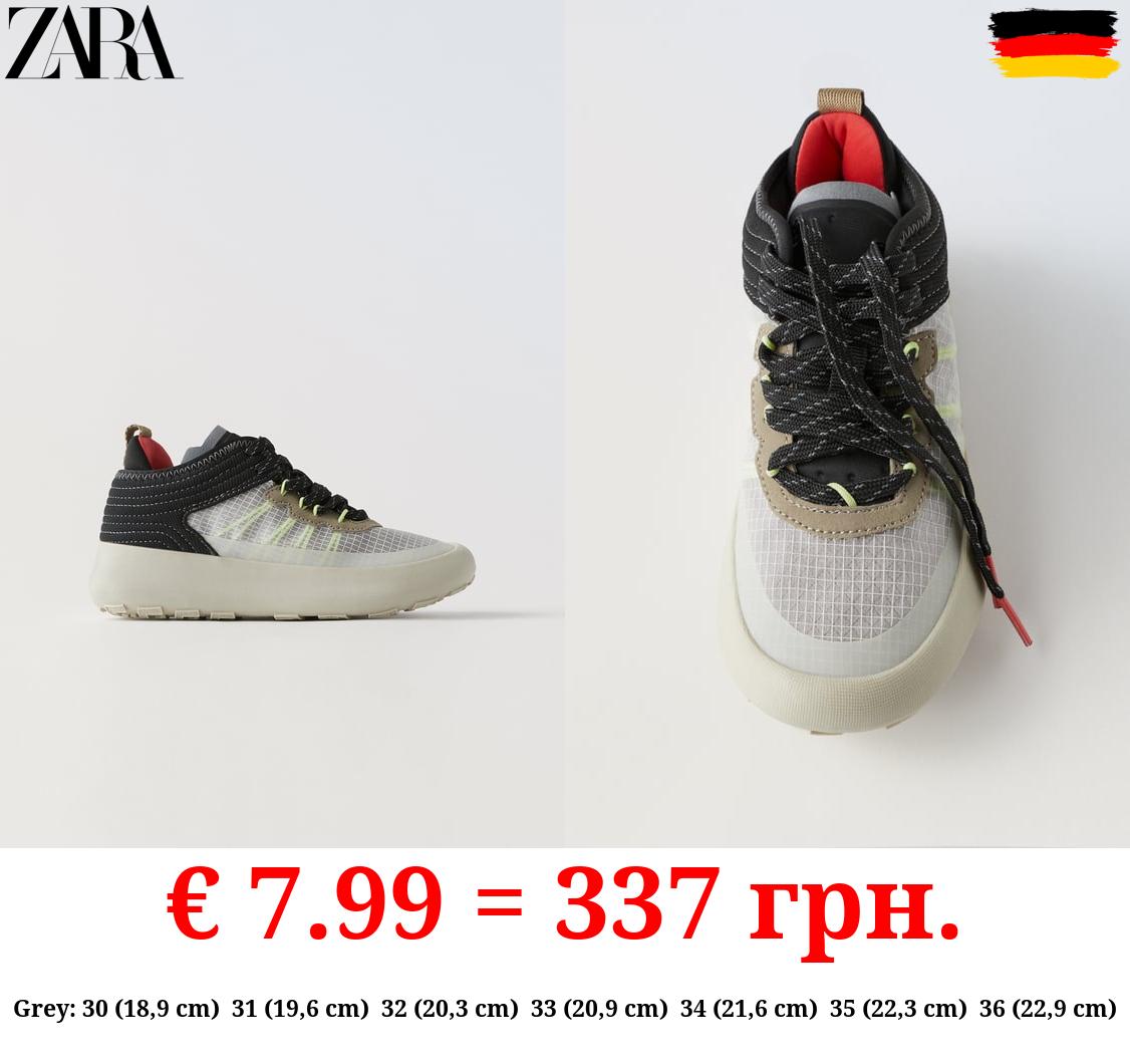 MESH HIGH-TOP SNEAKERS