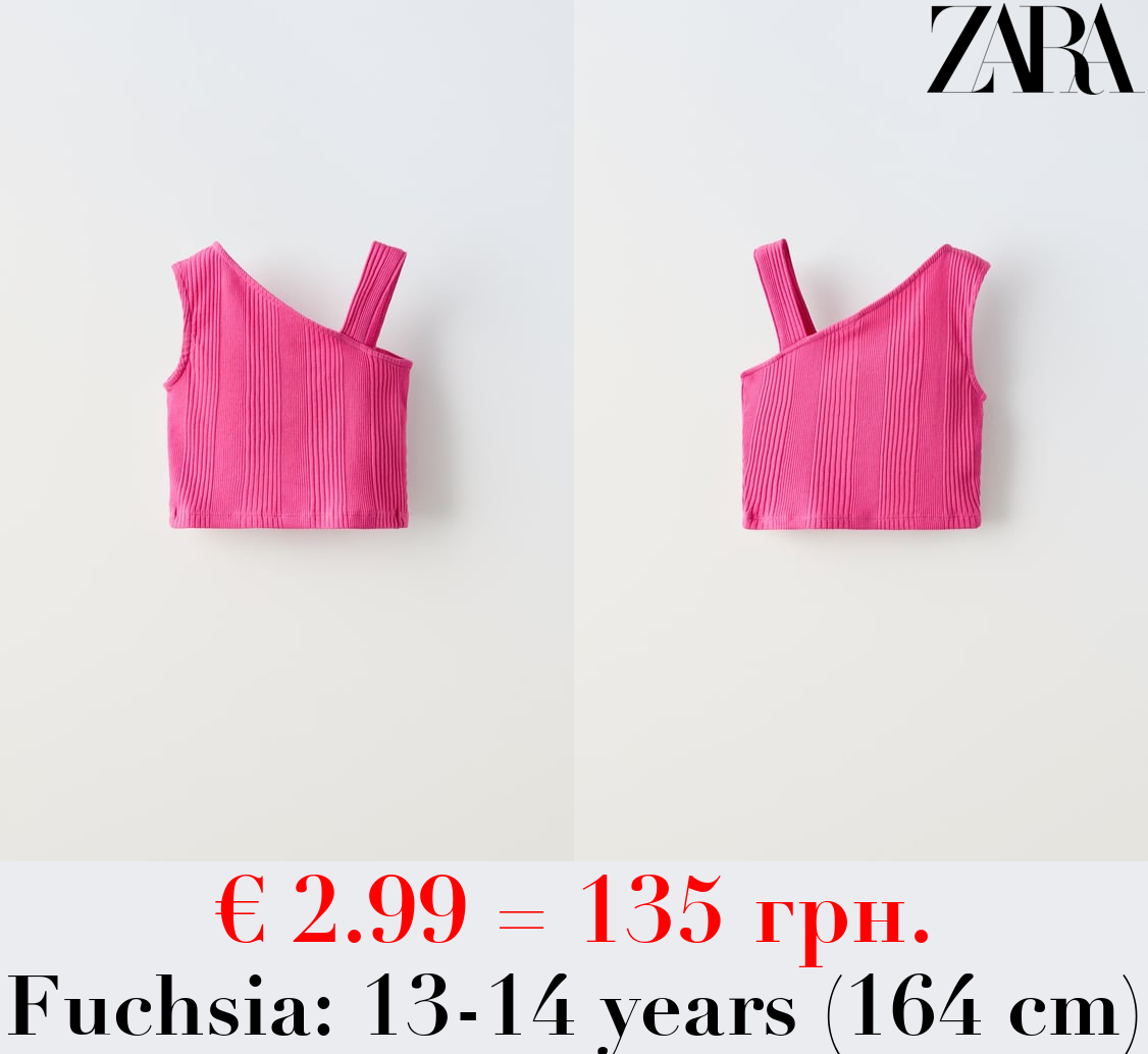 ASYMMETRIC STRAPPY T-SHIRT