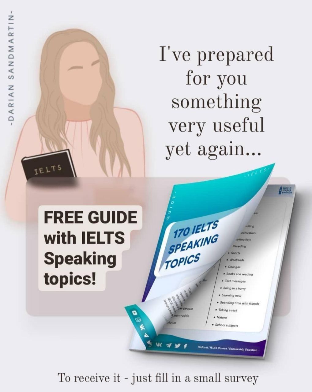 World speaks english. IELTS speaking questions. Preparation IELTS 2023.