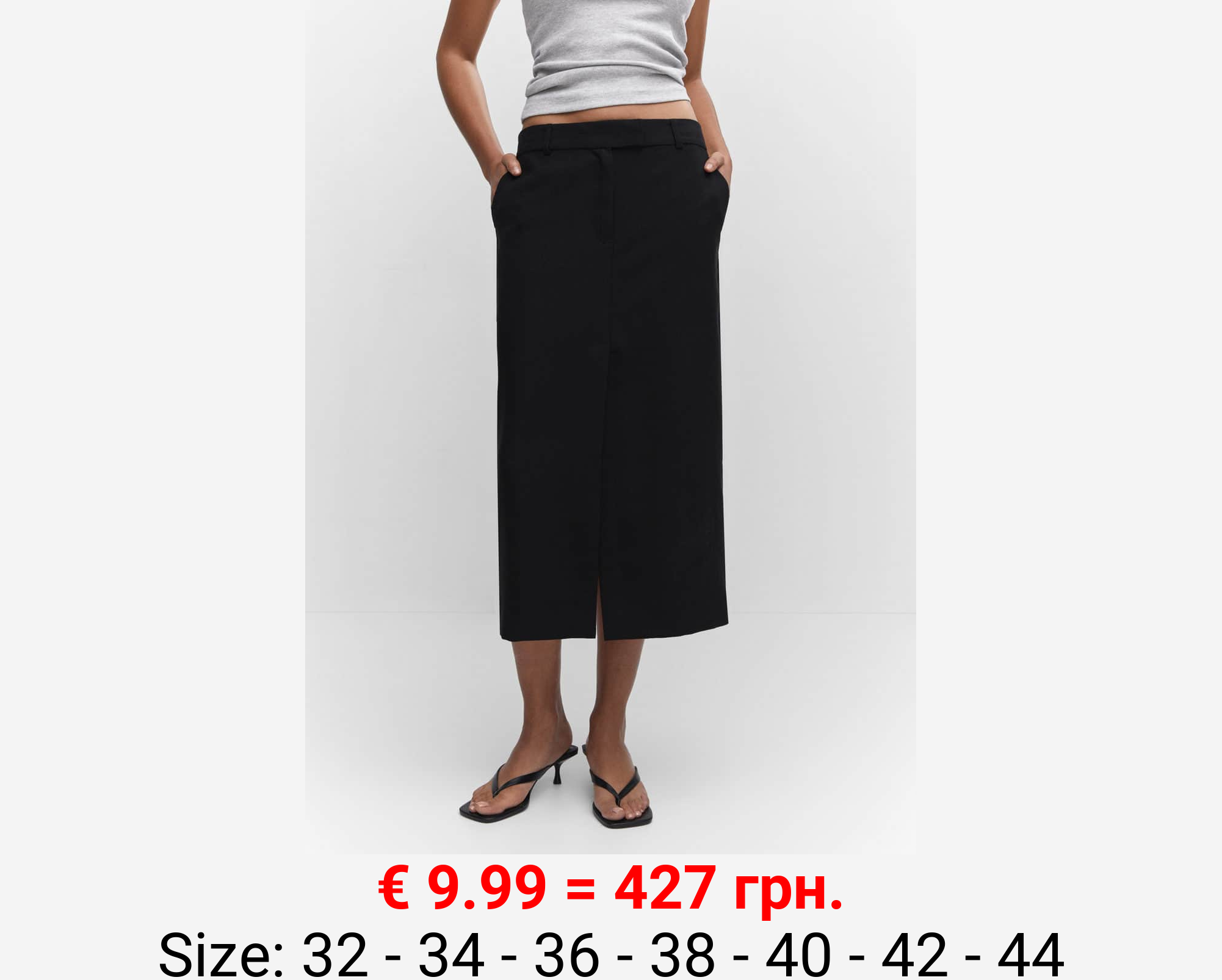 Falda lyocell abertura