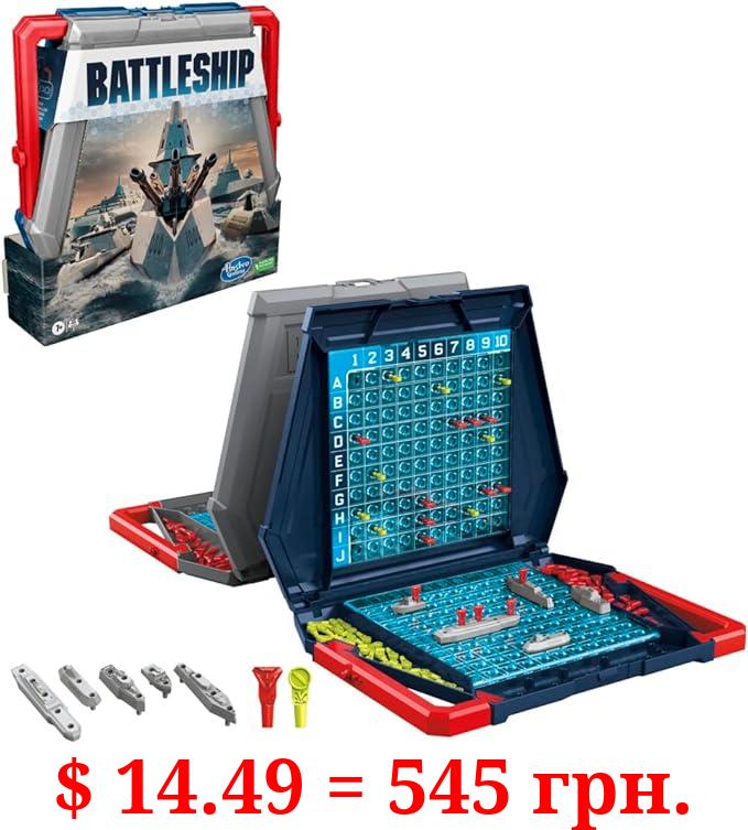 Battleship Classic Board Game, Strategy Game for Kids Ages 7 and Up, Fun for 2 Players