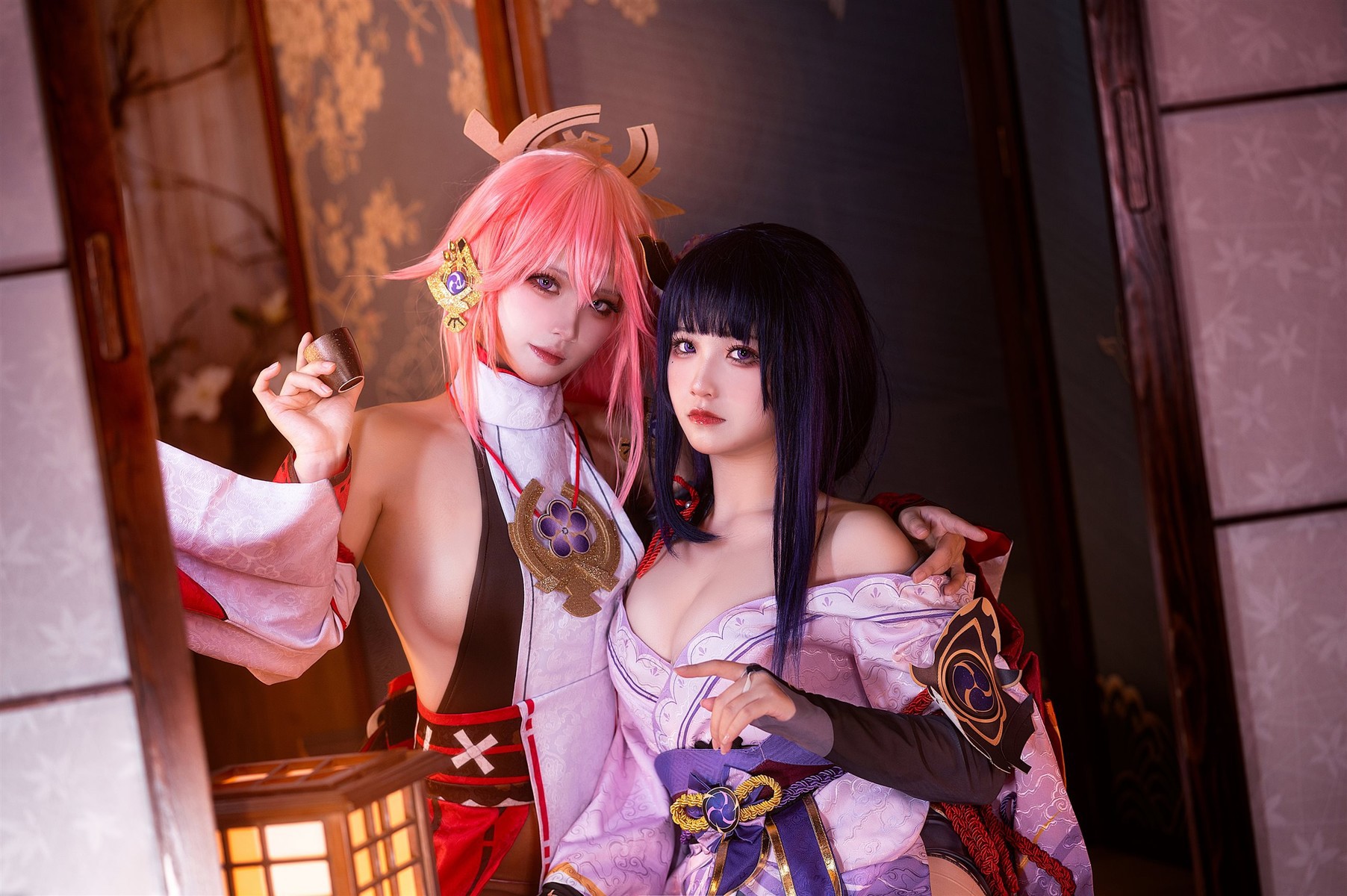 Cosplay 伊喵君 景三 八重 雷神 双倍快乐 46