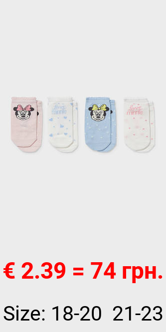 Multipack 4er - Minnie Maus - Baby-Socken