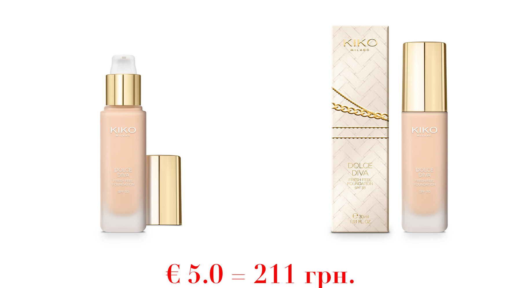 dolce diva fresh feel foundation spf 30