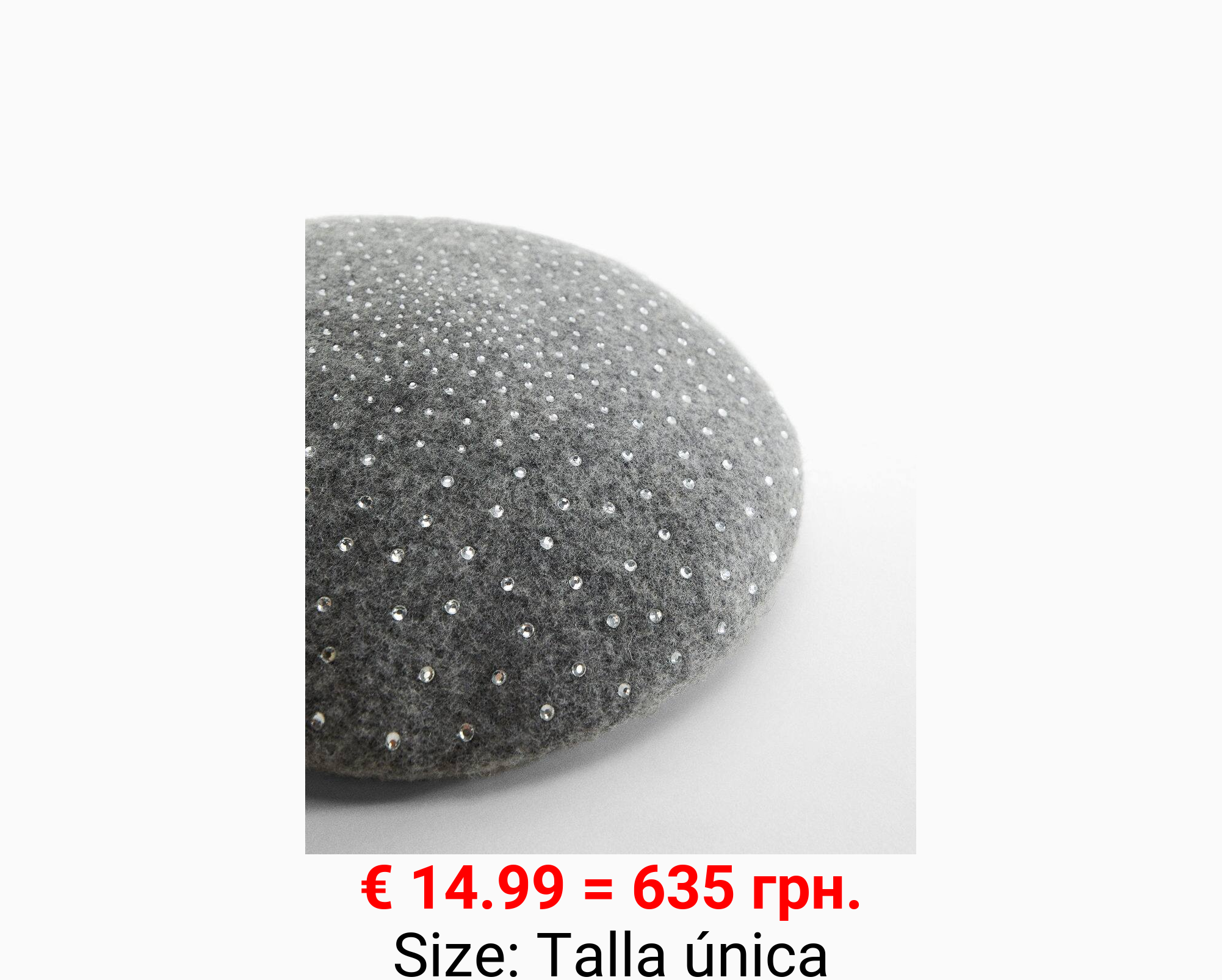 Boina lana detalle strass