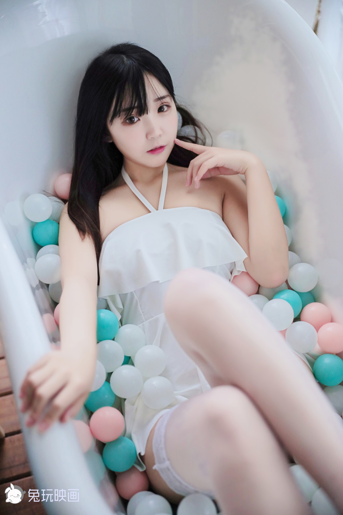 Cosplay 兔玩映画 御子的白裙 34