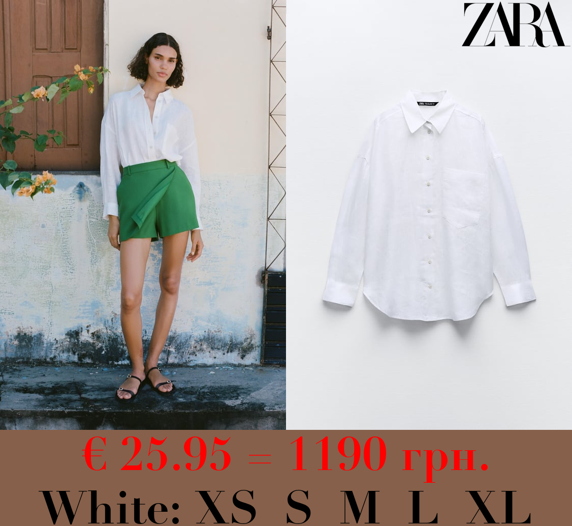 100% LINEN BASIC SHIRT