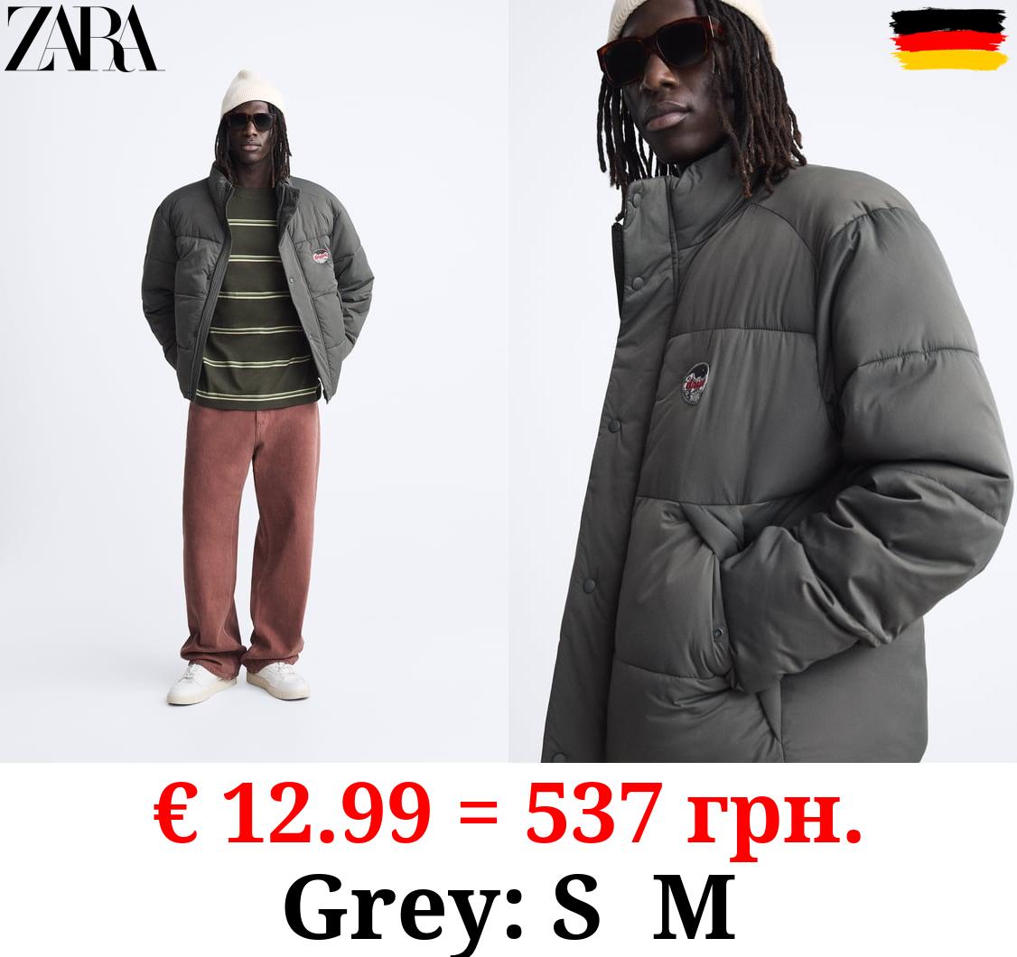 PUFFER JACKET WITH PATCH