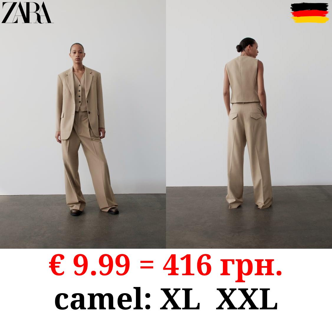 ZW COLLECTION DARTED TROUSERS