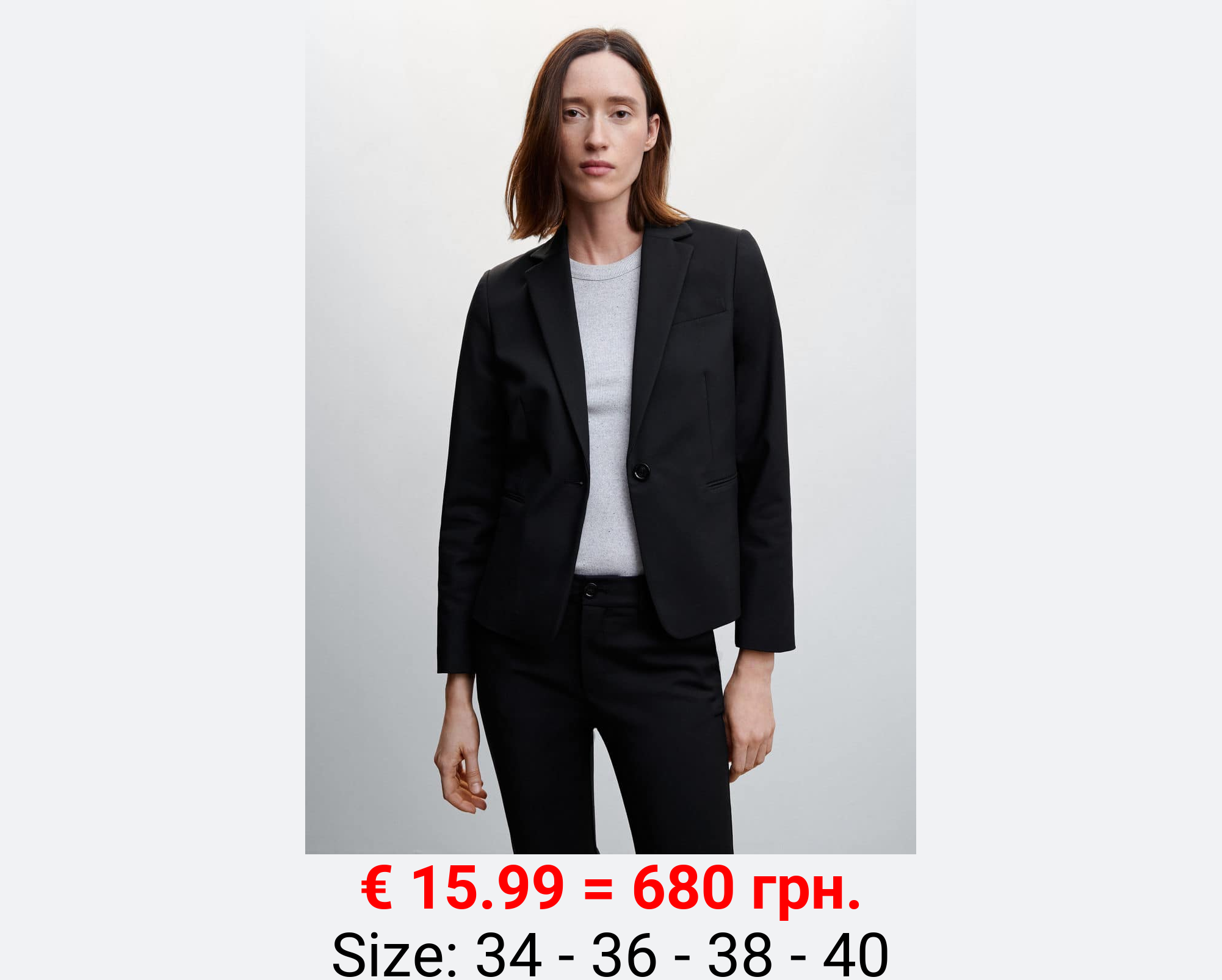 Americana entallada bolsillos