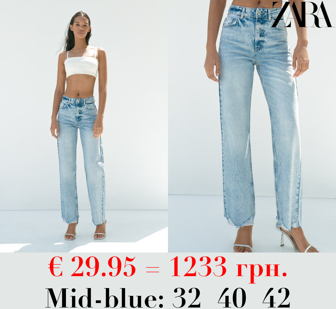 Z1975 STRAIGHT-FIT HIGH-WAIST FULL LENGTH JEANS