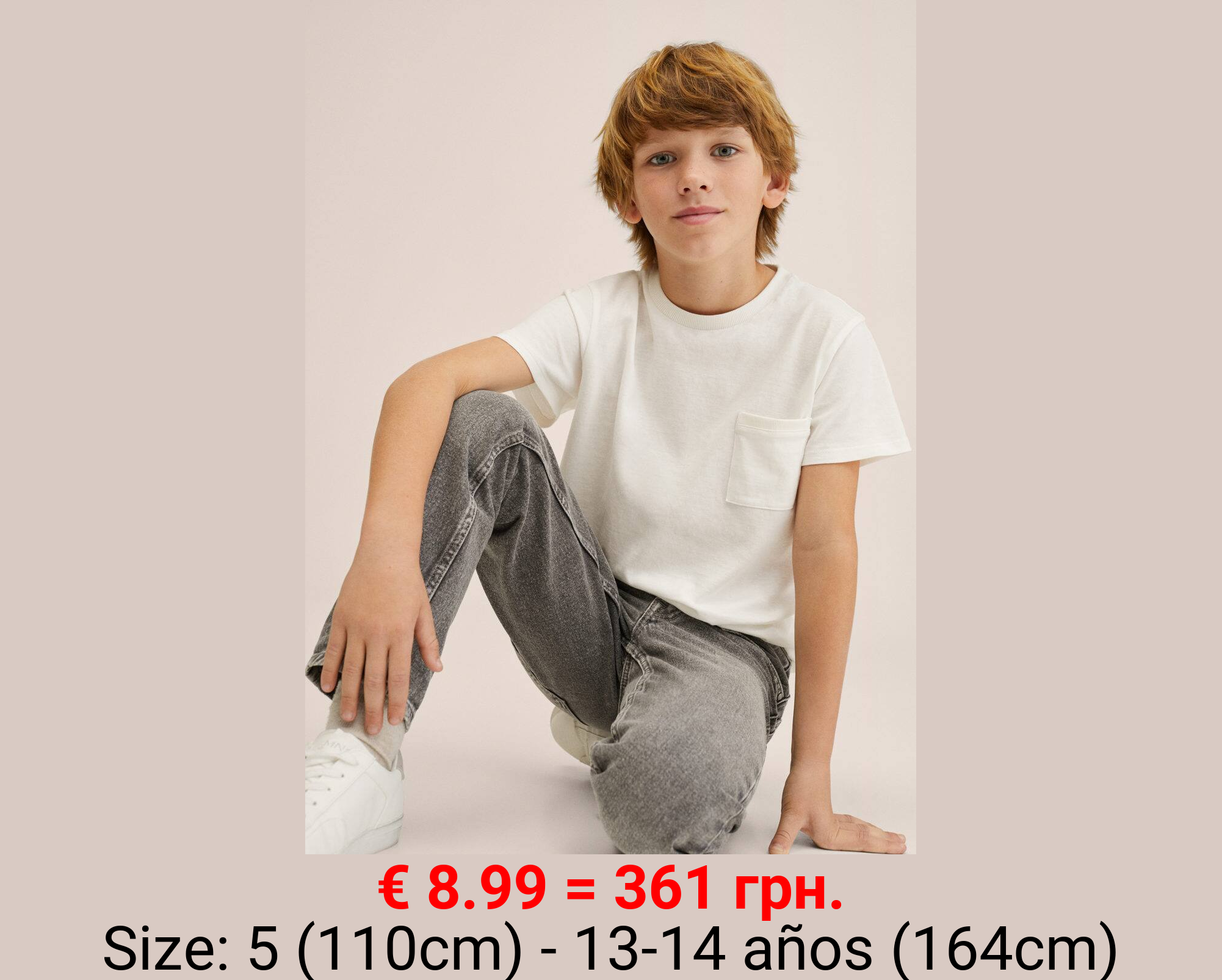 Jeans slim fit desgastado