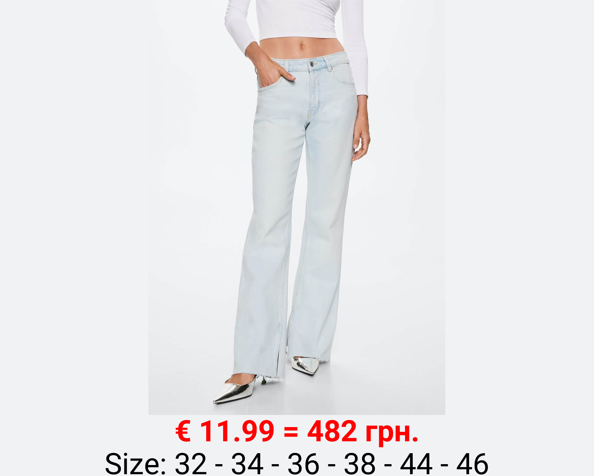 Jeans rectos tiro medio